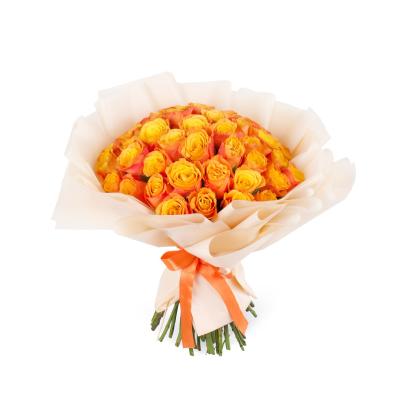 41 li Turuncu Gül Buketi Mandarin Majesty