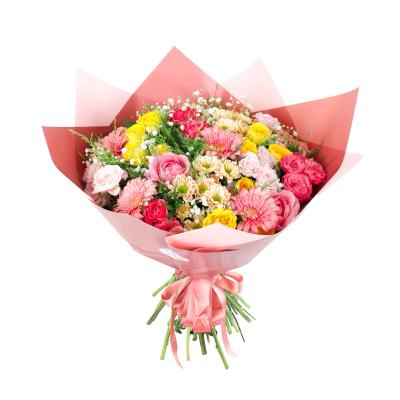 Çardak Gül ve Gerbera Buketi - Irısh Bouquet